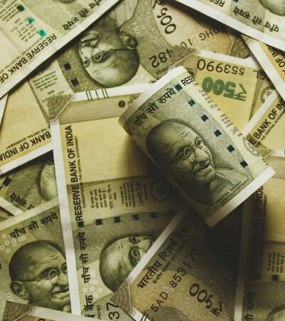 Indian rupee notes of 500.